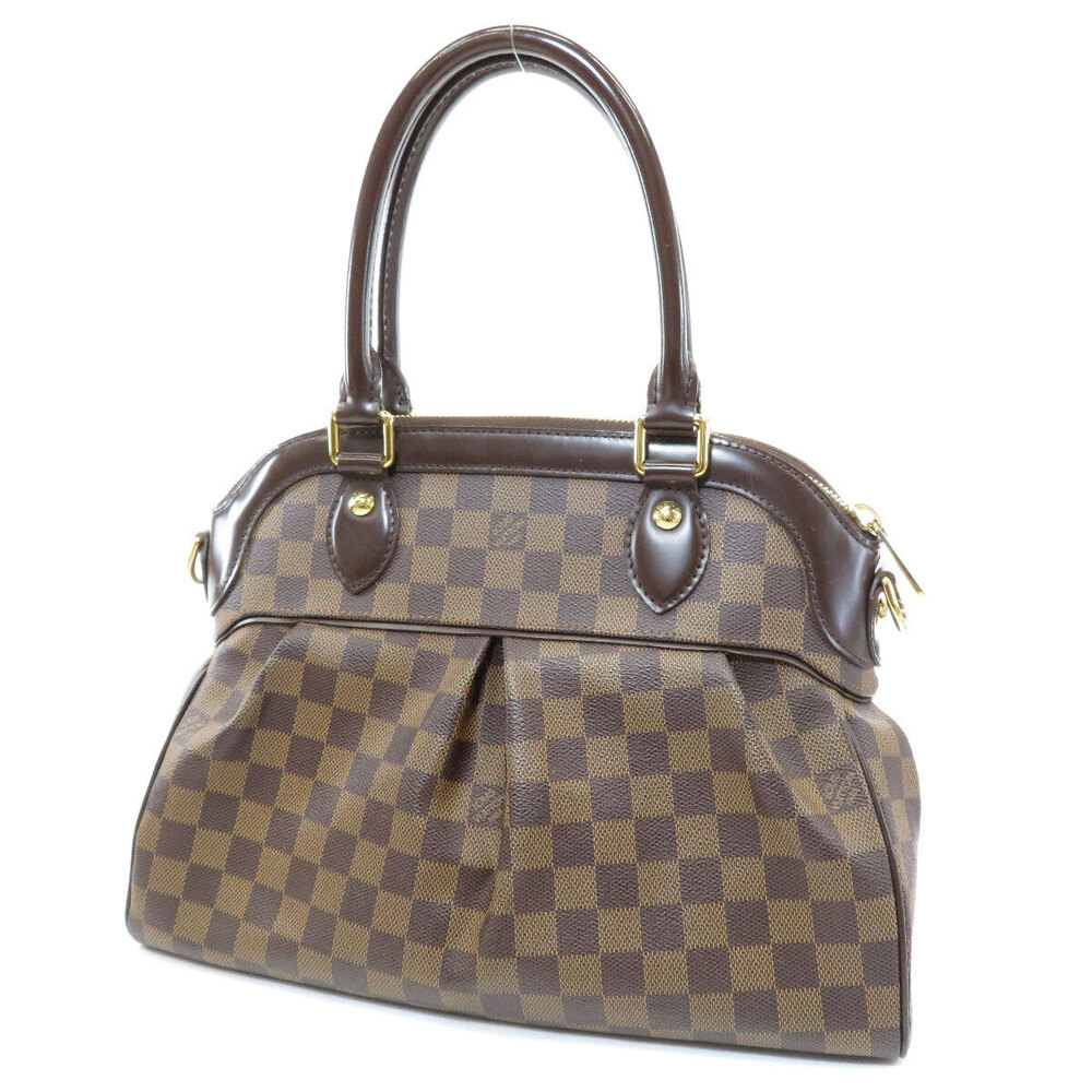 Louis Vuitton Damier Canvas Shoulder Bag Trevi Brown